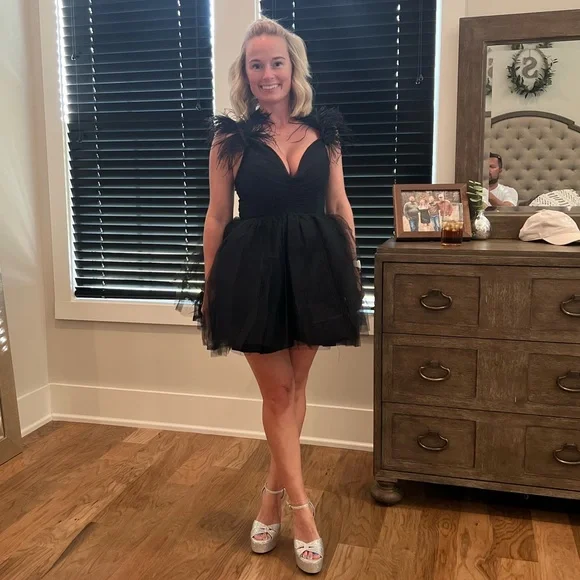 Tulle Dress Fashion Nova Black Short Dress NOTREemor 】tulle Mini